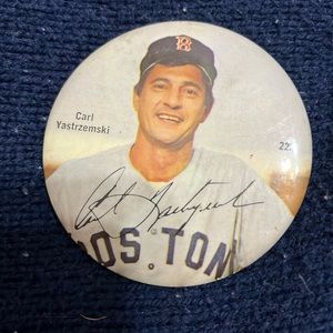 Carl Yastrzemski Boston Red Sox 3" MLB Baseball Pin Back Button